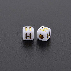 Perles acryliques blanches opaques&nbsp;MACR-Q242-010H