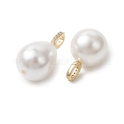 2 stücke 2 arten shell perle anhänger&nbsp;PALLOY-JF05422