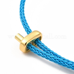 Malocchio a lume e braccialetto con perline in ottone&nbsp;BJEW-L679-04G-02