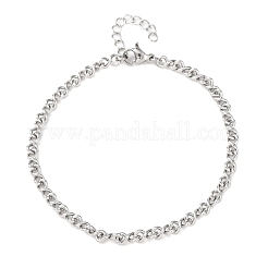 304 Edelstahl-Kettenarmbänder&nbsp;BJEW-P376-03P