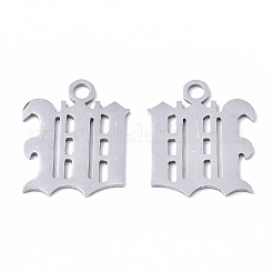 Pendentifs en acier inoxydable 201 résistant au ternissement&nbsp;STAS-N091-40W