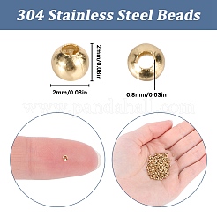 304 Edelstahlperlen&nbsp;STAS-SC0006-92A