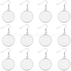 60 crochet de boucle d'oreille en acier inoxydable 304&nbsp;STAS-BBC0009-93D