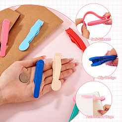 6 Stück Lesezeichenclip aus Kunststoff in 6 Ausführungen&nbsp;AJEW-TA0002-02