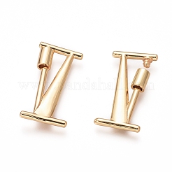 Encantos de bloqueo de mosquetón de tornillo de latón&nbsp;KK-I663-01G-I