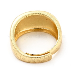 Anello regolabile da donna in ottone con placcatura a cremagliera&nbsp;RJEW-E064-18G