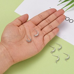 925 microscopio in argento sterling con pavé di zirconi cubici&nbsp;X-STER-P035-41P