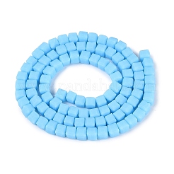 Brins de perles de verre dépolies opaques&nbsp;GLAA-N072-01A-B08