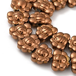 Brins de perles d'hématite non magnétiques synthétiques galvanisées&nbsp;G-Z032-D02-05G