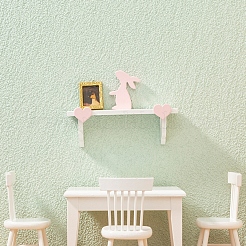 Support de rangement miniature en bois pour lapin amoureux&nbsp;PW-WG68AA4-01