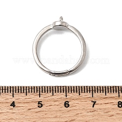 Verstellbare Fingerringfassung aus Messing&nbsp;KK-P343-02P