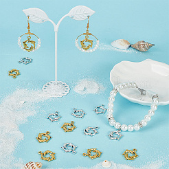 60 pièces 2 couleurs pendentifs en alliage de style tibétain&nbsp;FIND-SC0004-94