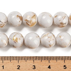 Zusammengesetzte Stränge aus synthetischen Stein- und Trochus-Muschelperlen&nbsp;G-B128-08D-01