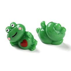Figurines de grenouille 3d en résine mignonnes de dessin animé&nbsp;LS-RESI-Z024-01B