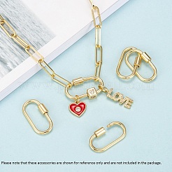 Messingschraube Karabiner Schloss Charms&nbsp;LS-KK-T047-07G