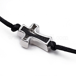 Bracelets de perles tressées en fil de nylon unisexe&nbsp;BJEW-JB04805