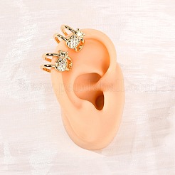 Pendientes de latón con micro pavimento de circonita&nbsp;EJEW-D328-06G-01