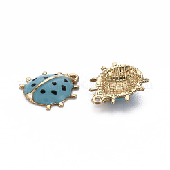 Pendentifs d'émail en alliage&nbsp;ENAM-N055-027D-NR