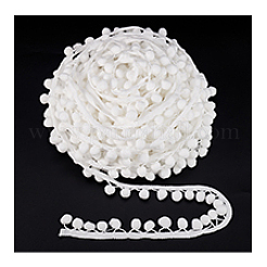 Ruban de garniture en nylon boule de pompons&nbsp;OCOR-WH0078-207