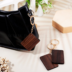 Porte-clés pendentifs en bois de noyer&nbsp;KEYC-TAC0034-06A