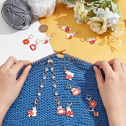 DIY-Strickwerkzeuge zum Thema Pilze&nbsp;HJEW-AB00579
