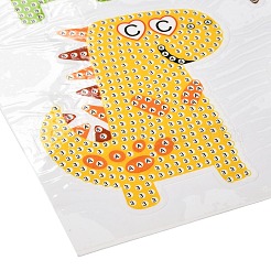 Kit di adesivi per pittura diamante dinosauro fai da te per bambini&nbsp;DIY-O016-08