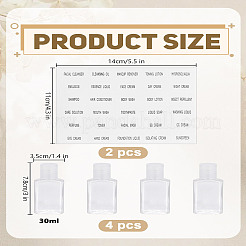 4 Stück 30 ml Pet-Flaschen&nbsp;AJEW-LP0004-33