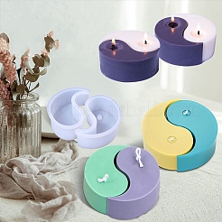 Moldes de silicona de calidad alimentaria para velas perfumadas taichi yin-yang&nbsp;PW-WG43645-01