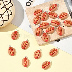 20pcs pendentifs en résine opaque&nbsp;RESI-YW0005-06