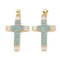 Ottone micro spianare pendenti zirconi&nbsp;ZIRC-I063-01G