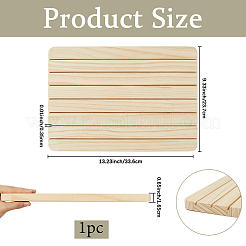 Rechteckiger Ohrring-Displaykartenständer aus Holz&nbsp;ODIS-WH20008-07B
