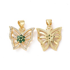 Ottone micro spianare pendenti zirconi&nbsp;ZIRC-I063-44G