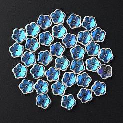 35pcs transparente sprühlackierte Glasperlen&nbsp;GLAA-YW0001-75A