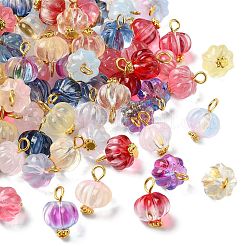 100 Stück 10 Farben transparente Sprühfarbe Glasanhänger&nbsp;PALLOY-CJ00123
