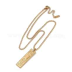 Collane con ciondolo a forma di costellazione rettangolare in zirconia cubica trasparente in acciaio inossidabile 304 per donna e uomo&nbsp;NJEW-S435-01G-E