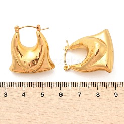 Pendientes de aro de acero inoxidable 304&nbsp;EJEW-Q011-07G