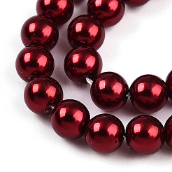 Peinture au four brins de perles de verre nacré&nbsp;HY-N002-4mm-A13