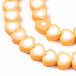 Chapelets de perle en pâte polymère manuel&nbsp;CLAY-S096-044F