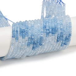 Natürliche Aquamarin Perlen Stränge&nbsp;G-P553-F10-02