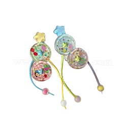 Ohrstecker aus Acryl und Kunstwildlederkordel&nbsp;WGC1AAA-01