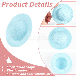 24 Stück handgefertigte Mini-Puppenhüte aus Kunststoff&nbsp;DIY-DR0001-65