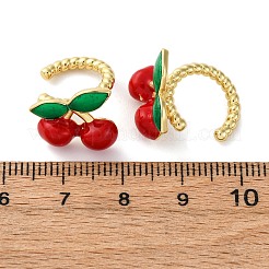 Orecchini a polsino in ottone smaltato&nbsp;EJEW-U062-01A-G