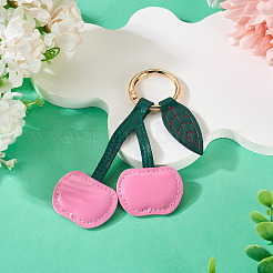 1 porte-clés en alliage de cuir PU&nbsp;KEYC-TA0001-46B