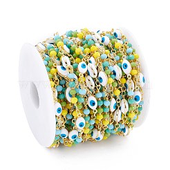 Catena a maglie in ottone smaltato fatta a mano&nbsp;CHC-D031-09G