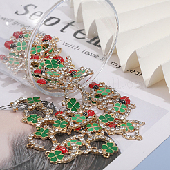 36 pz 2 stili lega cristallo strass connettore ciondoli&nbsp;FIND-CA0006-80