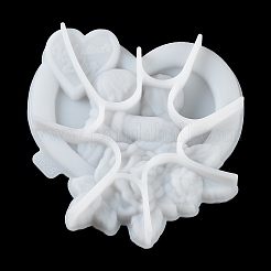 Valentinstag Herz Paar Rose DIY Wanddekoration Statue Silikonformen&nbsp;LS-SIL-F007-09