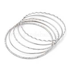 Ensemble de bracelets en acier inoxydable 304 pour femme&nbsp;BJEW-S162-01B-P