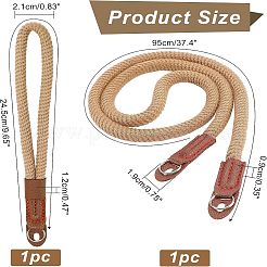 2 Stück 2 Stile Nylon-Kamera-Halsgurte und Armbandgurte&nbsp;AJEW-NB0003-56A