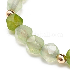 Stretch-Armband aus natürlicher weißer Jade&nbsp;BJEW-JB08525-01