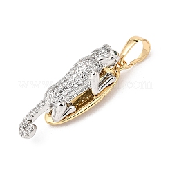 Pendentifs en laiton zircon cubique transparent&nbsp;KK-E799-10GP